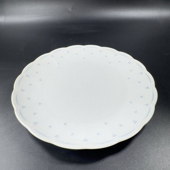 Seltmann Weiden Fine Porcelain Dish Plate Set 3 W Germany White Blue Flowers VTG - Picture 12 of 12